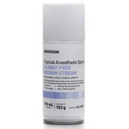 McKesson – Topical Pain Relief Pentafluoropropane / Tetrafluoroethane Medium Stream Spray 115 mL – 140-MED