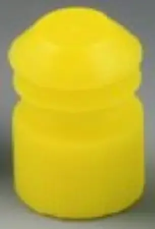 McKesson – Tube Closure Polyethylene Flanged Plug Cap Yellow 16 mm For Use with 16 mm Blood Drawing Tubes, Glass Test Tubes, Plastic Culture Tubes NonSterile – 177-116152Y