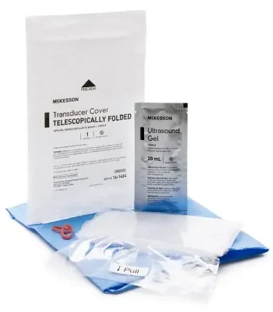 McKesson – Ultrasound Transducer Cover Kit 6 X 33 Inch Polyethylene Sterile For use with Ultrasound External Probe – 16-1404