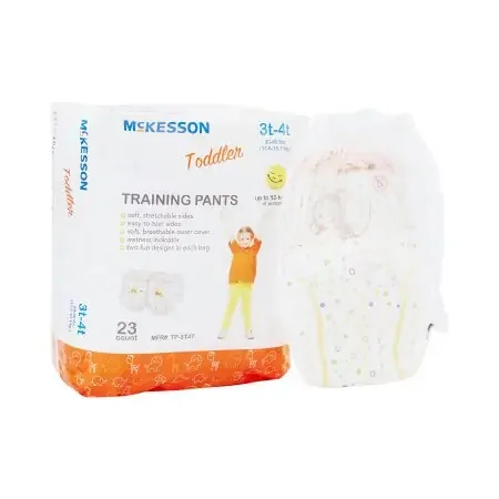 McKesson – Unisex Toddler Training Pants Pull On with Tear Away Seams Size 3T to 4T Disposable Heavy Absorbency – TP-3T4T