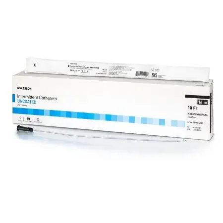 McKesson – Urethral Catheter Coude Tip Uncoated PVC 10 Fr. 16 Inch – 16-M1610C