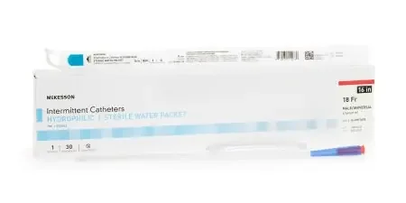 McKesson – Urethral Catheter Straight Tip Hydrophilic Coated PVC 18 Fr. 16 Inch – 16-MH1618