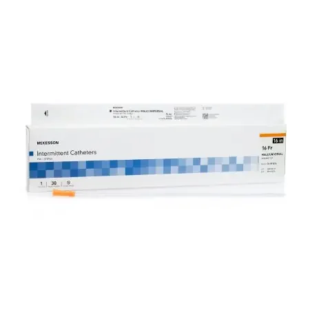 McKesson – Urethral Catheter Straight Tip Uncoated PVC 16 Fr. 16 Inch – 16-M1616