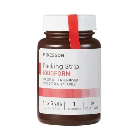 McKesson – Wound Packing Strip Antiseptic Cotton Iodoform Large 1 Inch X 5 Yard 1 Count Sterile – 61-59345