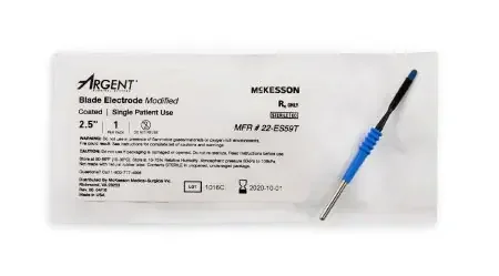 McKesson Argent – Blade Electrode Coated Stainless Steel Modified Blade Tip Disposable Sterile – 22-ES59T