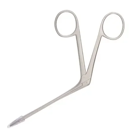 McKesson Argent – Ear Forceps Hartmann 3-1/2 Inch Length Surgical Grade Stainless Steel NonSterile Finger Ring Handle Serrated Alligator Tip – 43-1-209