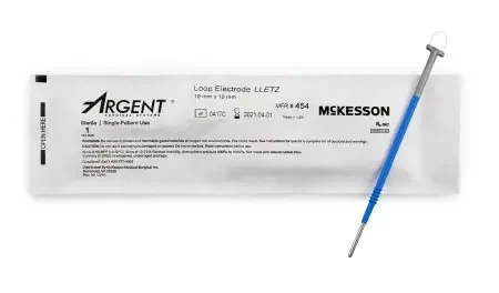 McKesson Argent – LEEP/LLETZ Electrode Tungsten Wire Loop Tip Disposable Sterile – 454