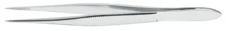McKesson Argent – Splinter Forceps Francis 3-1/2 Inch Length Surgical Grade Stainless Steel NonSterile NonLocking Thumb Handle Straight Circular Paddle, Ring Tip – 43-1-777