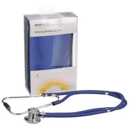 McKesson Brand – Aneroid Sphygmomanometer Combo Kit Pocket Style Hand Held Size 11 Nylon Cuff 22 Inch Stethoscope Tube Sprague Rappaport Stethoscope – 01-768-641-11ARBGM
