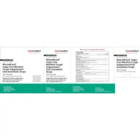 McKesson Brand – Cold and Cough Relief 7.6 mg Strength Lozenge 300 per Box – 98006
