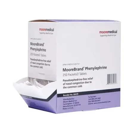 McKesson Brand – Sinus Relief 5 mg Strength Tablet 2 per Pack – 82479