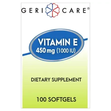 McKesson Brand – Vitamin Supplement Vitamin E 1000 IU Strength Softgel 100 per Bottle – 753-01-GCP