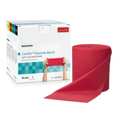 McKesson CanDo – Exercise Resistance Band Red 5 Inch X 50 Yard Light Resistance – 169-5622