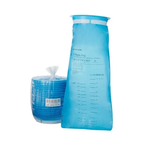 McKesson, Emesis Bag McKesson 40 oz. Blue, Case Of 4