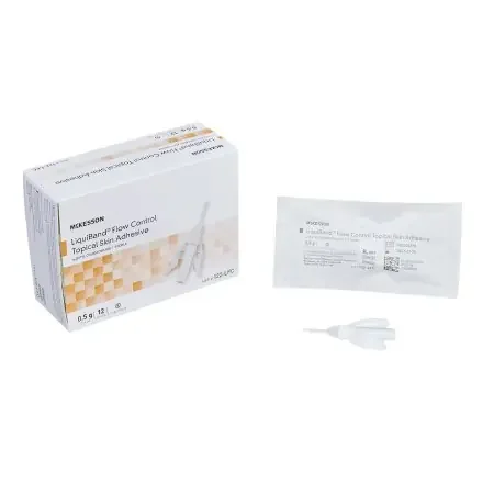 McKesson LiquiBand Flow Control – Skin Adhesive 0.5 mL Liquid Precision Applicator Tip n-Butyl Cyanoacrylate – 122-LFC