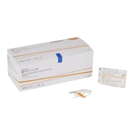 McKesson Prevent – Blood Collection Set 25 Gauge 3/4 Inch Needle Length Safety Needle 12 Inch Tubing Sterile – 2195