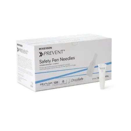 McKesson Prevent – Insulin Pen Needle 31 Gauge 5/16 Inch Length Safety Shield – 16-N8MMPA