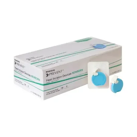 McKesson Prevent – Pediatric Lancet Incision Device Blade 1.0 mm X 2.5 mm Depth 2.5 mm Blade Push Button Activation – 16-PAHL2.5G1.0