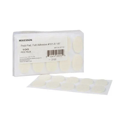 McKesson, Protective Pad Size 101-Regular Adhesive Foot 30130, Pack Of 100