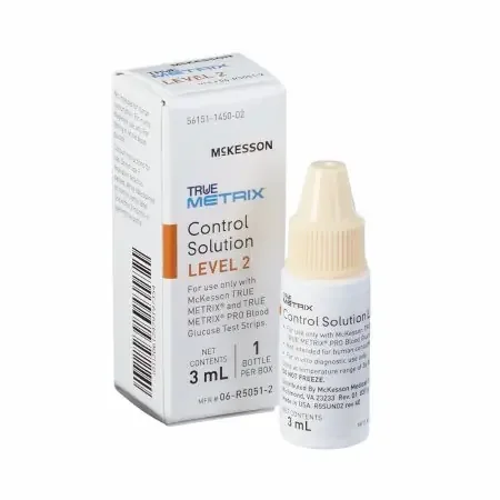 McKesson TRUE METRIX – Blood Glucose Control Solution Blood Glucose Testing 3 mL Level 2 – 06-R5051-2