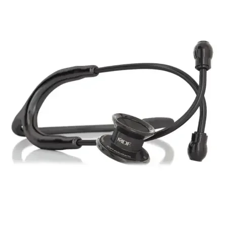 MD ONE – Classic Stethoscope Black 1-Tube Double-Sided Chestpiece – MDF77CBO