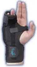 Med Spec – Boxer Fracture Brace Aluminum / Felt Left Hand Black Large – 223575