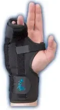 Med Spec – Boxer Fracture Brace Aluminum / Felt Left Hand Black X-Large – 223576