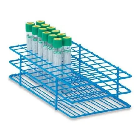 Medco Manufacturing – Syringe Rack Test Tube Rack 72 Place 10 mL Tube Size Blue 2-1/2 X 5 X 9-1/2 Inch – SR10
