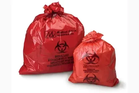 Medegen Medical Products – Biohazard Waste Bag 55 gal. Red Bag Polyethylene 43 X 55 Inch – 2122