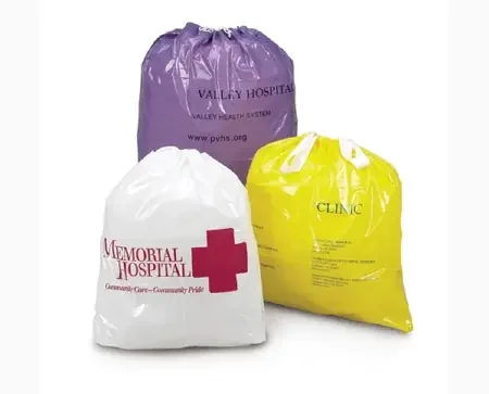 Medegen Medical Products – Patient Belongings Bag 3 X 20 X 20 Inch Polyethylene Drawstring Closure Clear – 3537