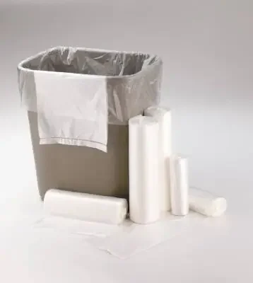 Medegen Medical Products – Trash Bag 45 gal. Natural HDPE 17 Mic. 40 X 48 Inch Star Seal Bottom Coreless Roll – RS404817N