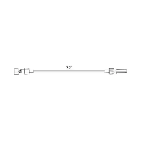 Medex – Extension Set 72 Inch Tubing 0.3 mL Priming Volume Non-DEHP Formulation, Polyethylene Lined Tubing – 537240PS
