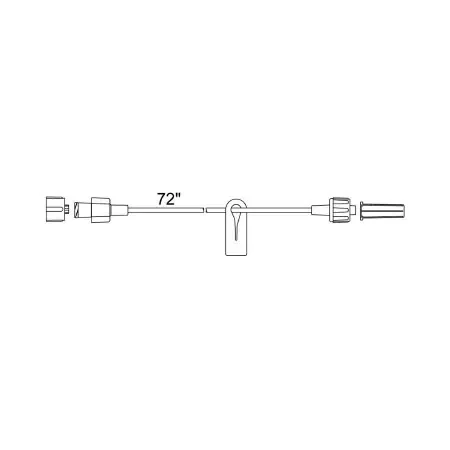 Medex – Extension Set 72 Inch Tubing 1.3 mL Priming Volume Non-DEHP Formulation, Polyethylene Lined Tubing – 537235PS