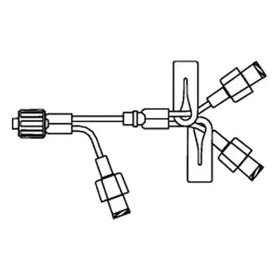 Medfusion Mini Trifuse – Extension Set 4 Inch Tubing 0.5 mL Priming Volume DEHP-Free – MTF37