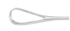 MedGyn – Uterine Curette Sims 11 Inch Length Hollow Handle with Grooves Size 2 Tip Sharp Teardrop Loop Tip – 030654