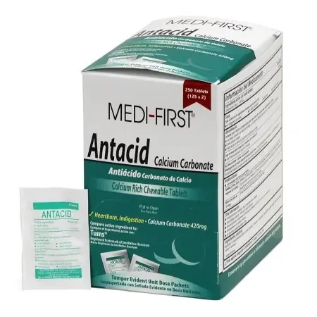 Medi-First – Antacid 420 mg Strength Tablet 2 per Pack – 80248