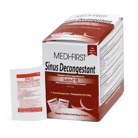 Medi-First – Sinus Relief 10 mg Strength Tablet 100 per Box – 80933