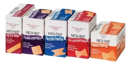 Medi-First Extra Heavy Weight – Adhesive Strip 7/8 X 1-1/2 Inch Fabric Rectangle Tan Sterile – 66133