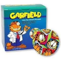 Medibadge – Adhesive Spot Bandage 7/8 Inch Plastic Round Kid Design (Garfield) Sterile – AB72