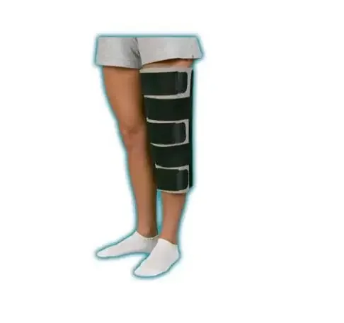 Medical Specialties – Knee Immobilizer One Size Fits Most Up to 33 Inch Thigh Circumference 20 Inch Length Left or Right Knee – 223677