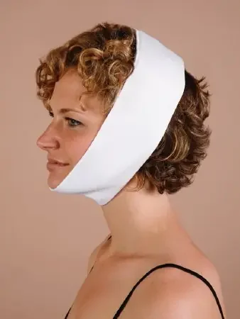 Medico International – Facial Wrap One Size Fits Most Poly Blend Fabric White – T-807