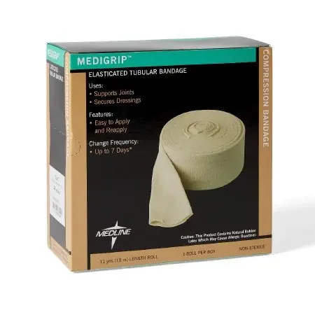 Medigrip – Elastic Tubular Support Bandage 2-1/2 Inch X 11 Yard Small Hand / Limb Standard Compression Pull On Tan Size B NonSterile – MSC9501