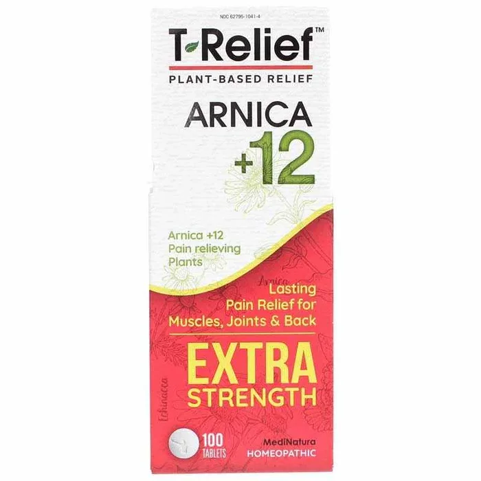MediNatura T-Relief Arnica +12 Extra Strength Pain Tablets