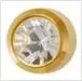 MediStuds – Ear Piercing Stud 24K Gold Plated Stainless Steel Crystal April Birthstone Bezel Mount – 2043P