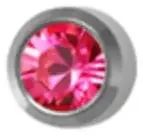 MediStuds – Ear Piercing Stud Surgical Stainless Steel Rose October Birthstone Bezel Mount – 3049P