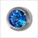 MediStuds – Ear Piercing Stud Surgical Stainless Steel Sapphire September Birthstone Bezel Mount – MS3048P