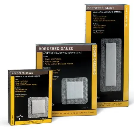 Medline – Adhesive Dressing 4 X 8 Inch Nonwoven Rectangle White Sterile – MSC3248