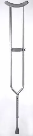 Medline – Bariatric Underarm Crutches Aluminum Frame Adult 550 lbs. Weight Capacity Push Button Adjustment – G61314B