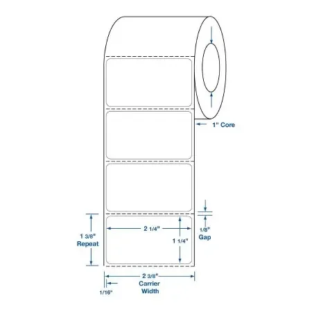Medline – Blank Label Laboratory Use White Paper 1-1/4 X 2-1/4 Inch – DTL101