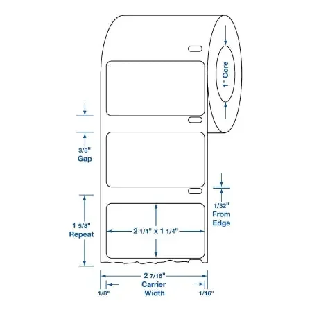 Medline – Blank Label Tape Printer Label White Paper – DTL1511